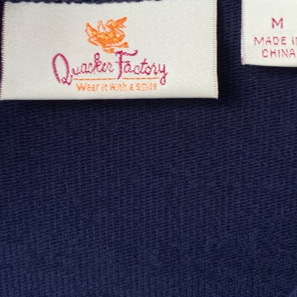 Quacker Factory Butterfly Embellished Long Sleeve Top - Picture 3 of 7